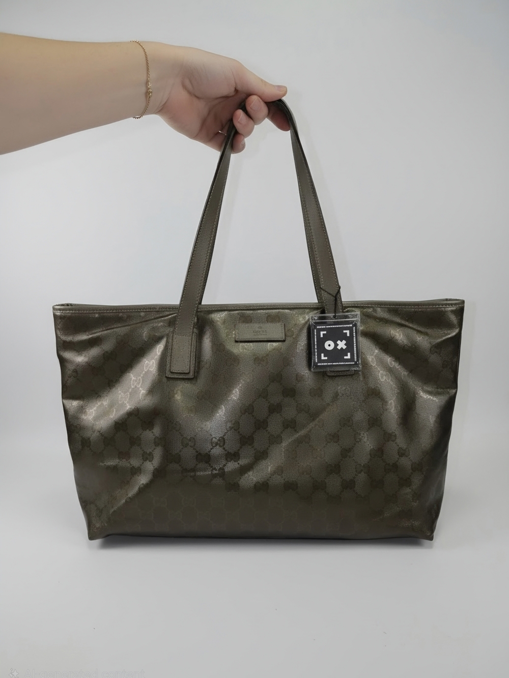 Gucci
Silver GG Imprime Tote Bag